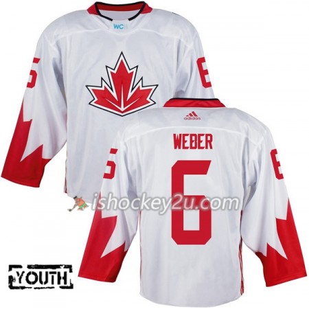 Canada Trøje Shea Weber 6 2016 World Cup Børn Hvid